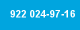 922 024-97-16 922 024-97-16